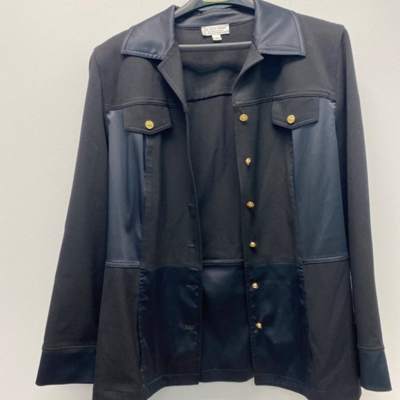 St. John Sport Size L Black Blazer - Picture 1 of 3